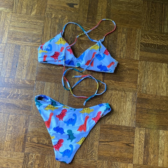 Fun Shein dinosaur bikini size S - Picture 2 of 4